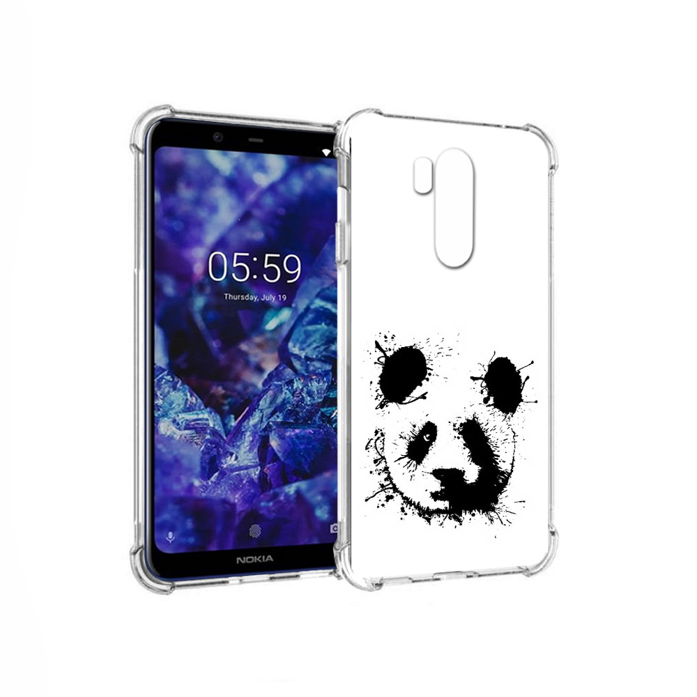 

Чехол MyPads Tocco для Nokia X7 клякса-панда (PT123767.122.389), Прозрачный, Tocco