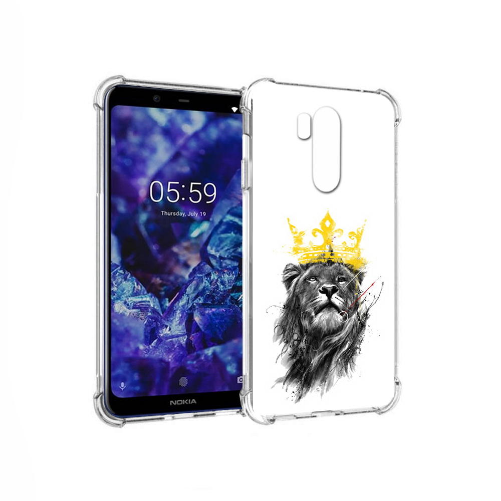 

Чехол MyPads Tocco для Nokia X7 король-лев (PT123767.122.391), Прозрачный, Tocco