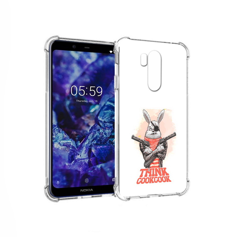 

Чехол MyPads Tocco для Nokia X7 кролик пират (PT123767.122.419), Прозрачный, Tocco