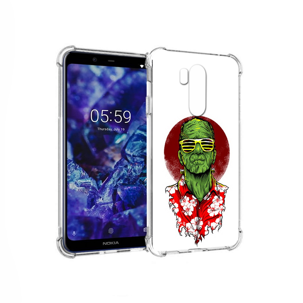 

Чехол MyPads Tocco для Nokia X7 крутой зеленый мужчина в очках (PT123767.122.424), Прозрачный, Tocco