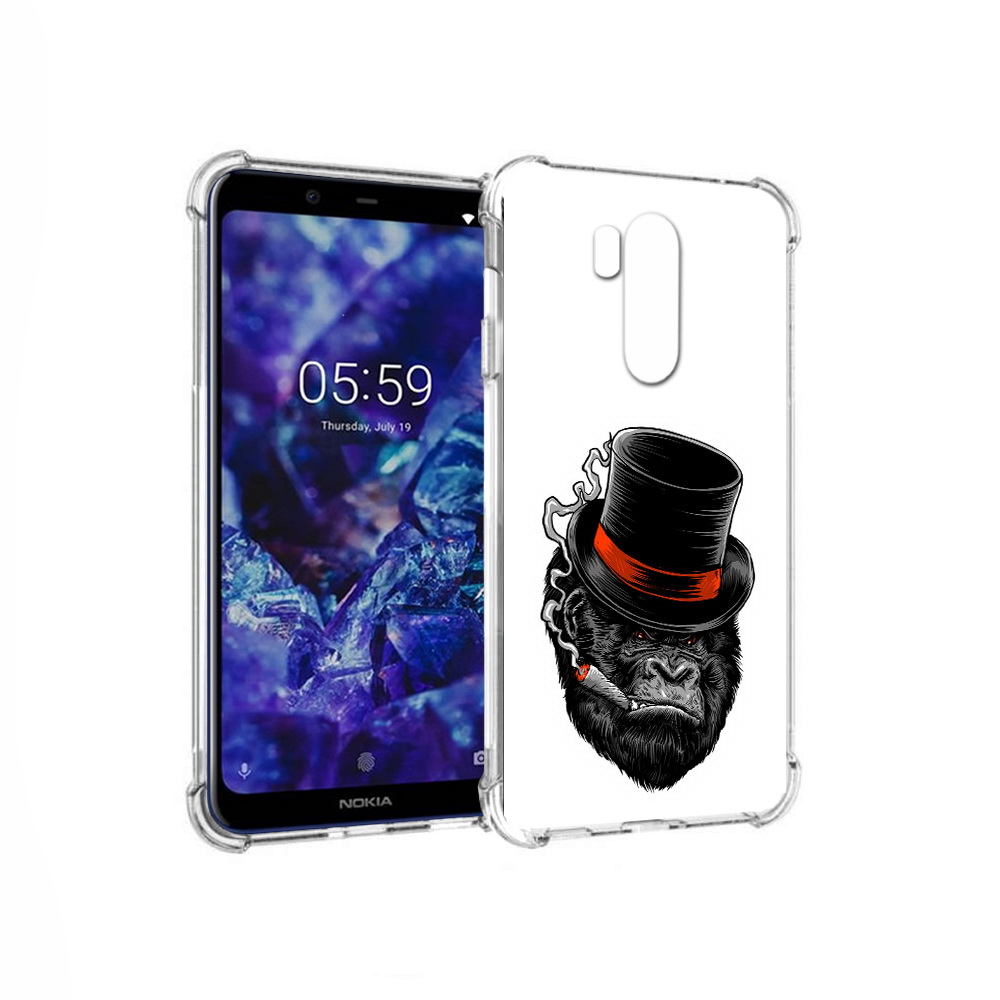 

Чехол MyPads Tocco для Nokia X7 дизайнерская горилла (PT123767.122.431), Прозрачный, Tocco