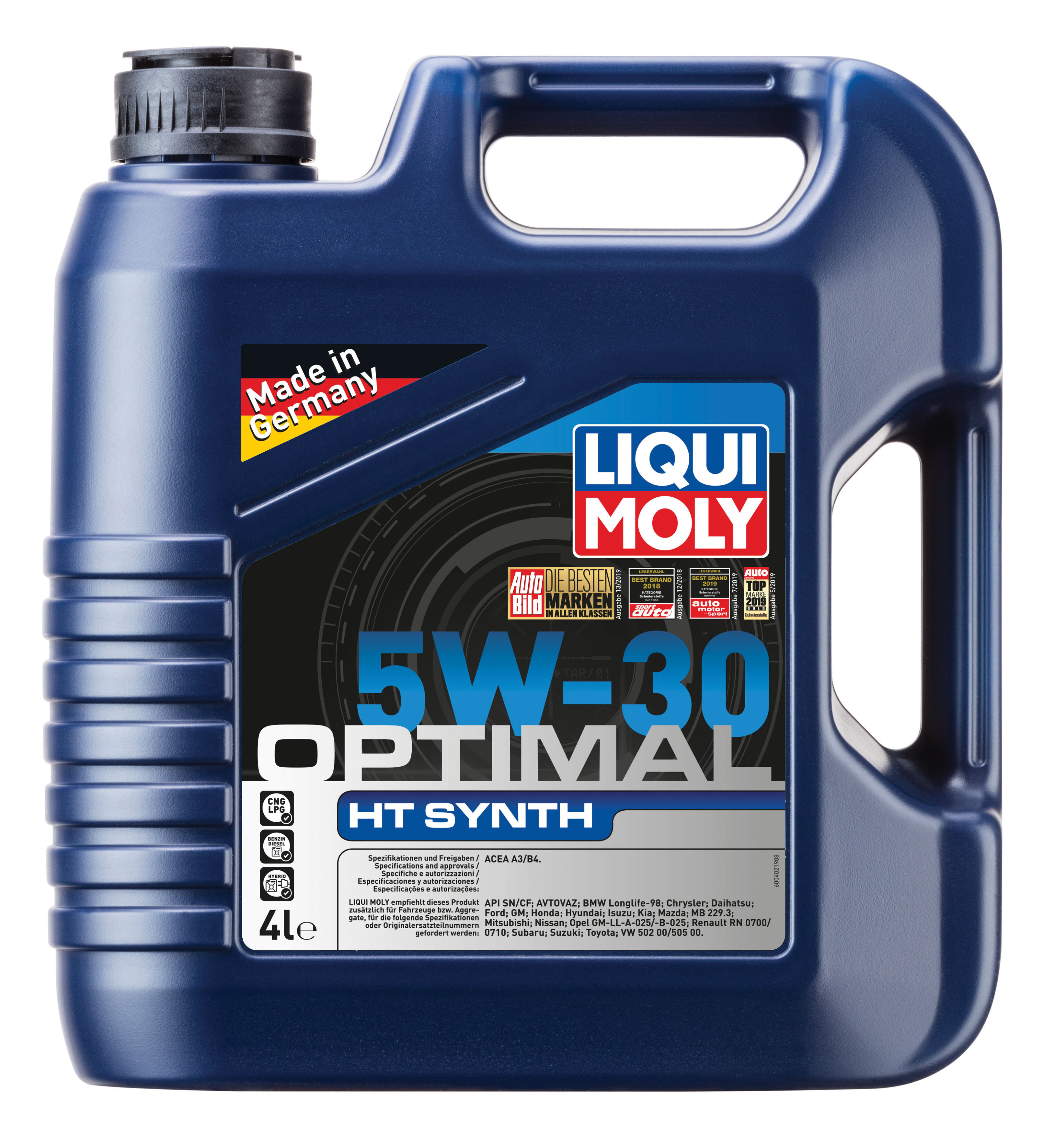 

Моторное масло LIQUI MOLY Optimal HT Synth 5W30 4л