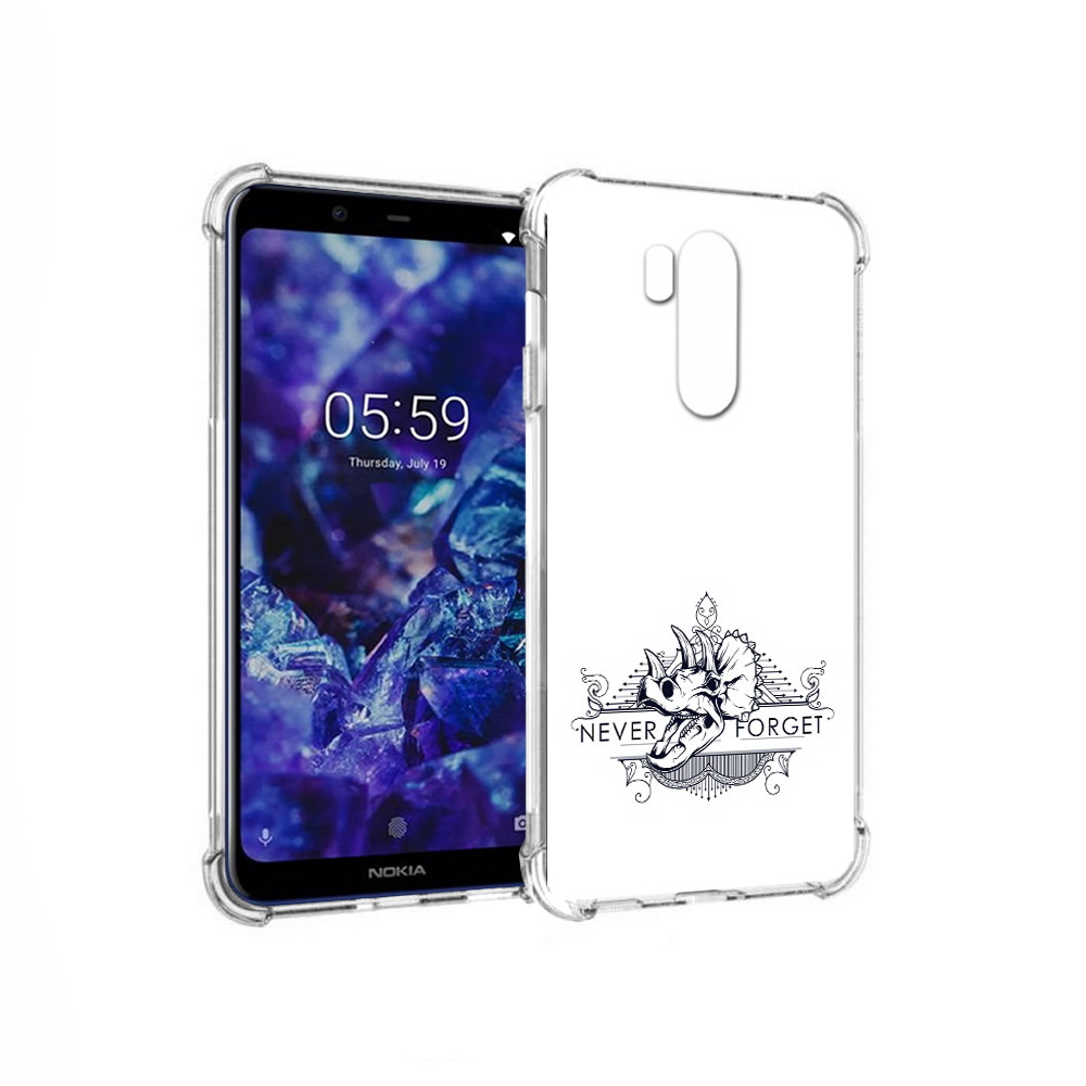 

Чехол MyPads Tocco для Nokia X7 логотип носорога никогда не забуду (PT123767.122.445), Прозрачный, Tocco