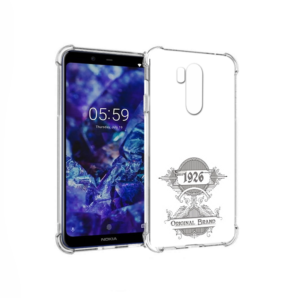 

Чехол MyPads Tocco для Nokia X7 логотип черно белый (PT123767.122.446), Прозрачный, Tocco