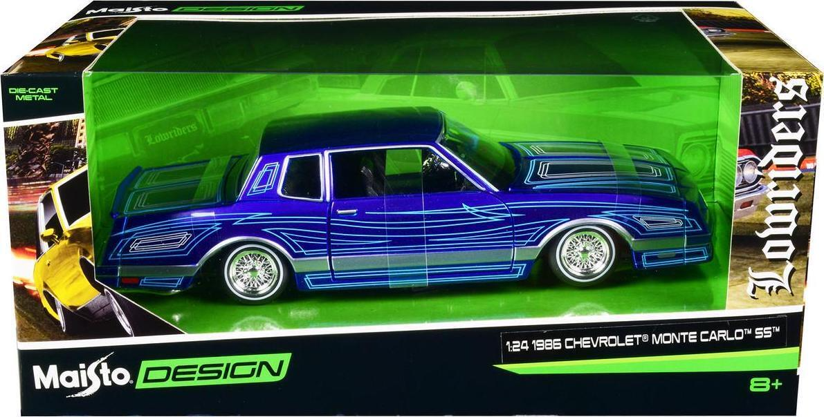 Машинка Maisto 1:24 Chevrolet Monte Carlo SS 1986 32542 maisto 1 24 nissan 2009 gt r blue static die cast vehicles collectible model car toys