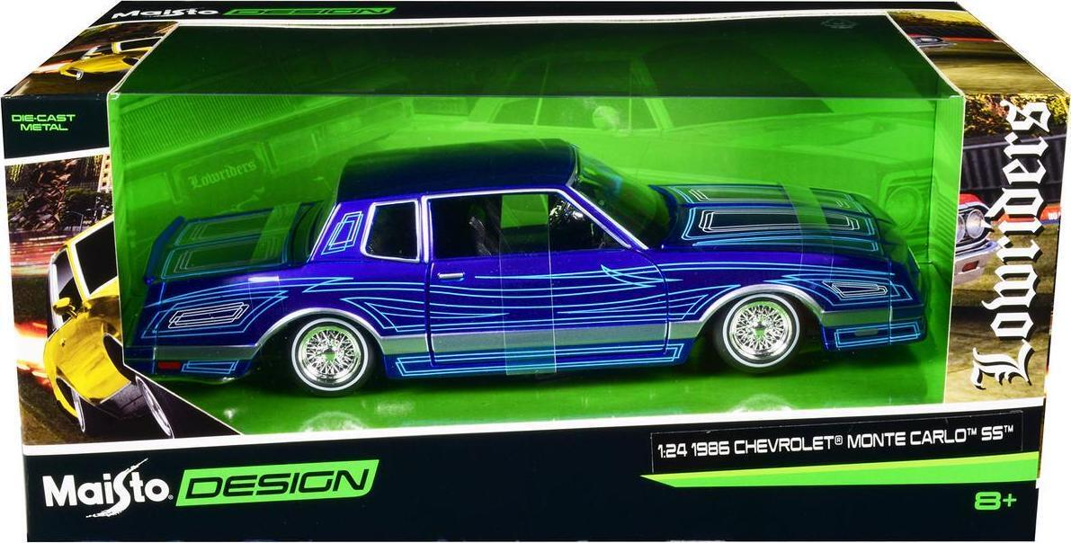 Машинка Maisto 1:24 Chevrolet Monte Carlo SS 1986 32542 maisto 1 18 harley davidson 1953 74fl hydra glide blue die cast vehicles collectible hobbies motorcycle model toys