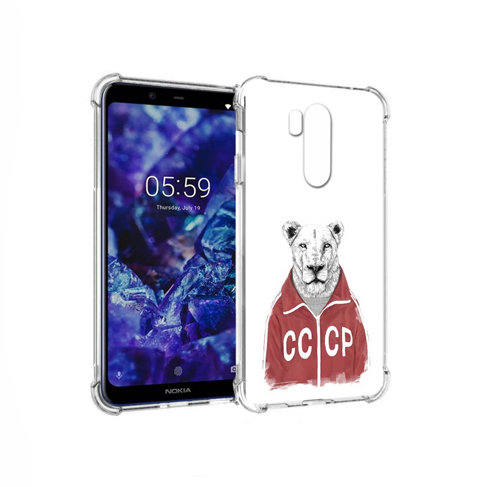 

Чехол MyPads Tocco для Nokia X7 львица ссср (PT123767.122.450), Прозрачный, Tocco