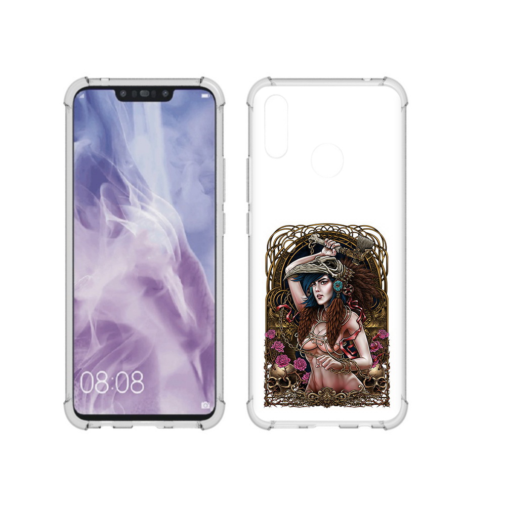 

Чехол MyPads Tocco для Huawei Nova 3i красивая девушка рисунок (PT227100.63.407), Прозрачный, Tocco