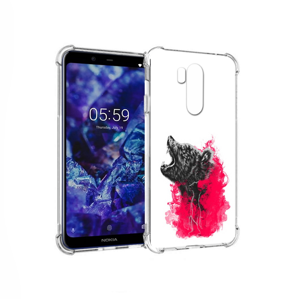 

Чехол MyPads Tocco для Nokia X7 медведь в дымке (PT123767.122.463), Прозрачный, Tocco