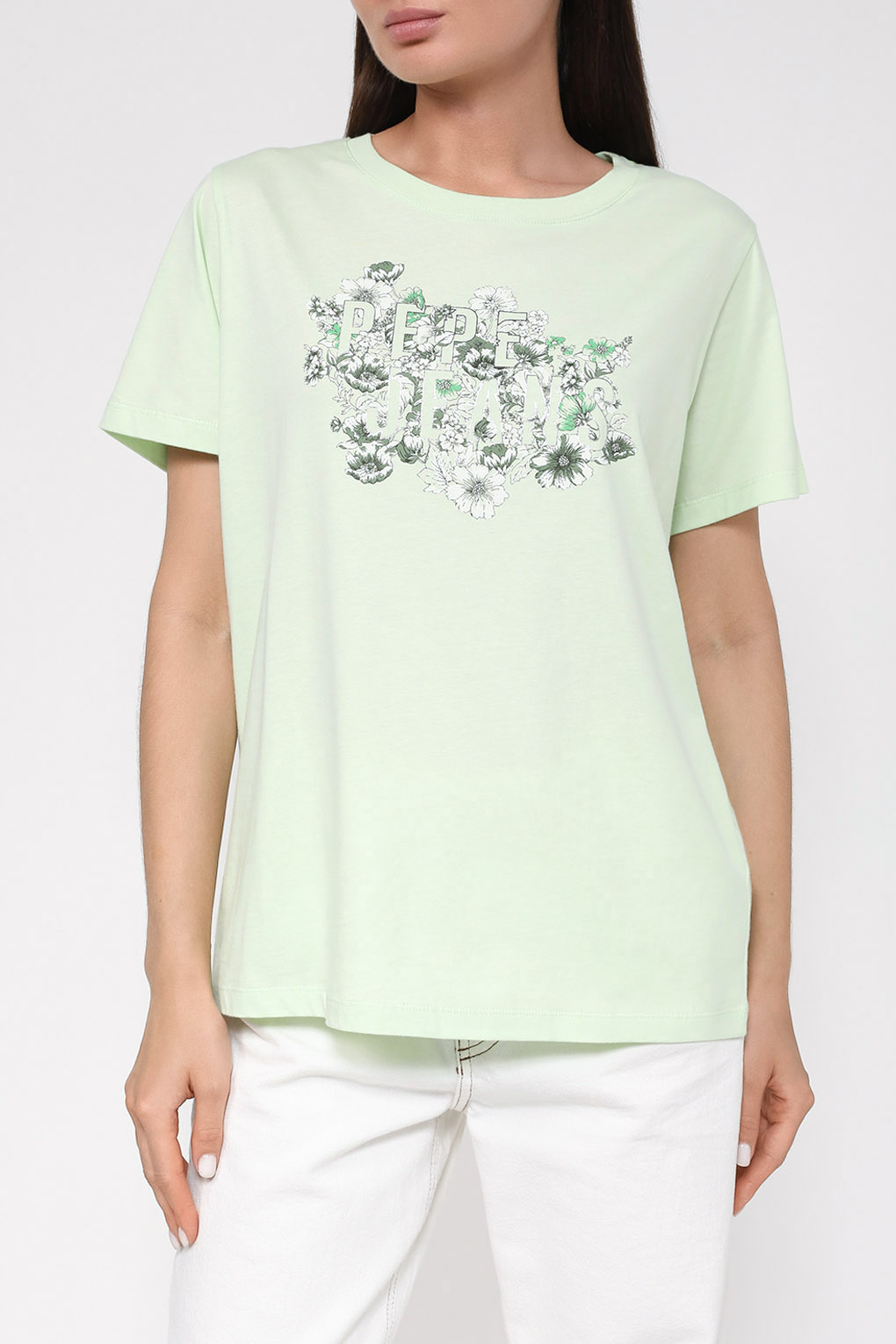 

Футболка женская Pepe Jeans PL505573 зеленая M, Зеленый, PL505573