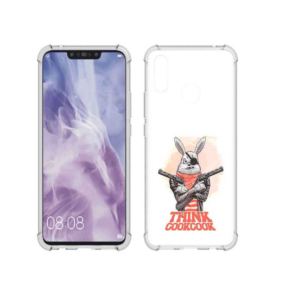 

Чехол MyPads Tocco для Huawei Nova 3i кролик пират (PT227100.63.419), Прозрачный, Tocco
