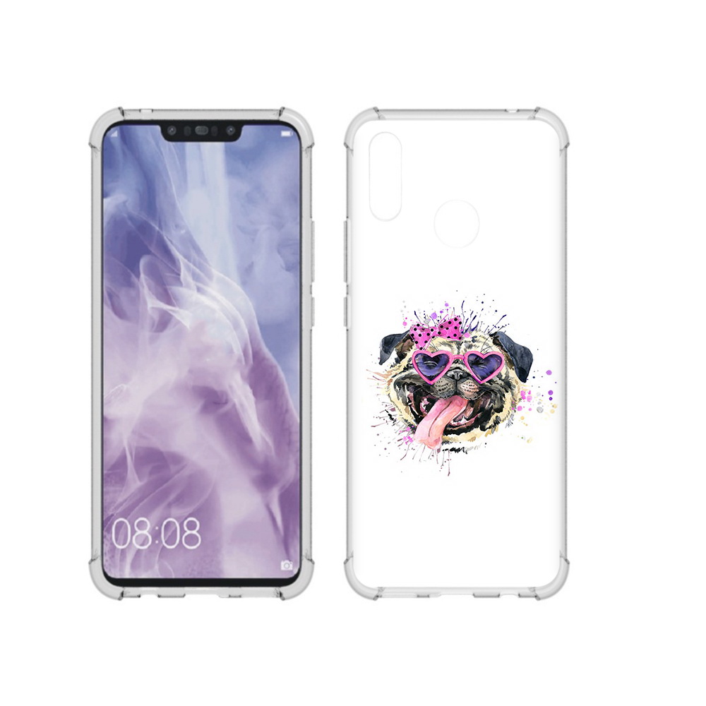 

Чехол MyPads Tocco для Huawei Nova 3i Веселая собака (PT227100.63.43), Прозрачный, Tocco