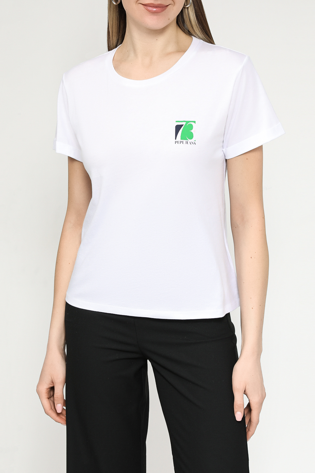 

Футболка женская Pepe Jeans PL505828 белая XL, Белый, PL505828