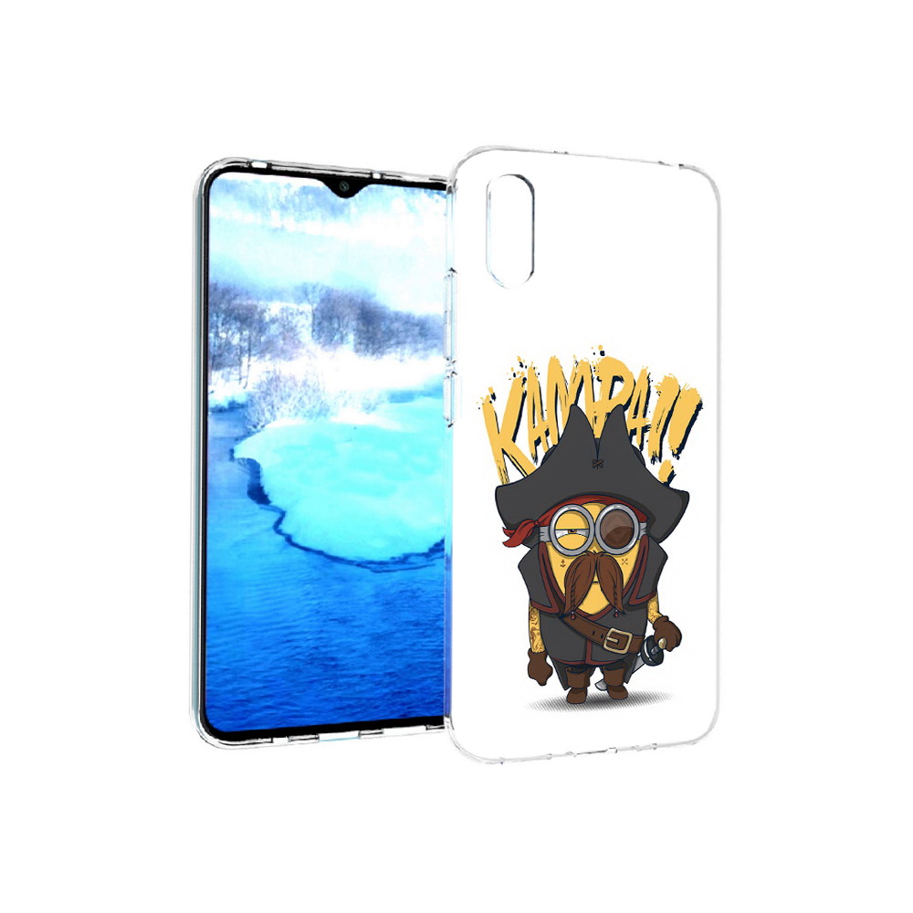 

Чехол MyPads Tocco для Xiaomi Redmi 9A миньон пират (PT151022.270.476), Прозрачный, Tocco
