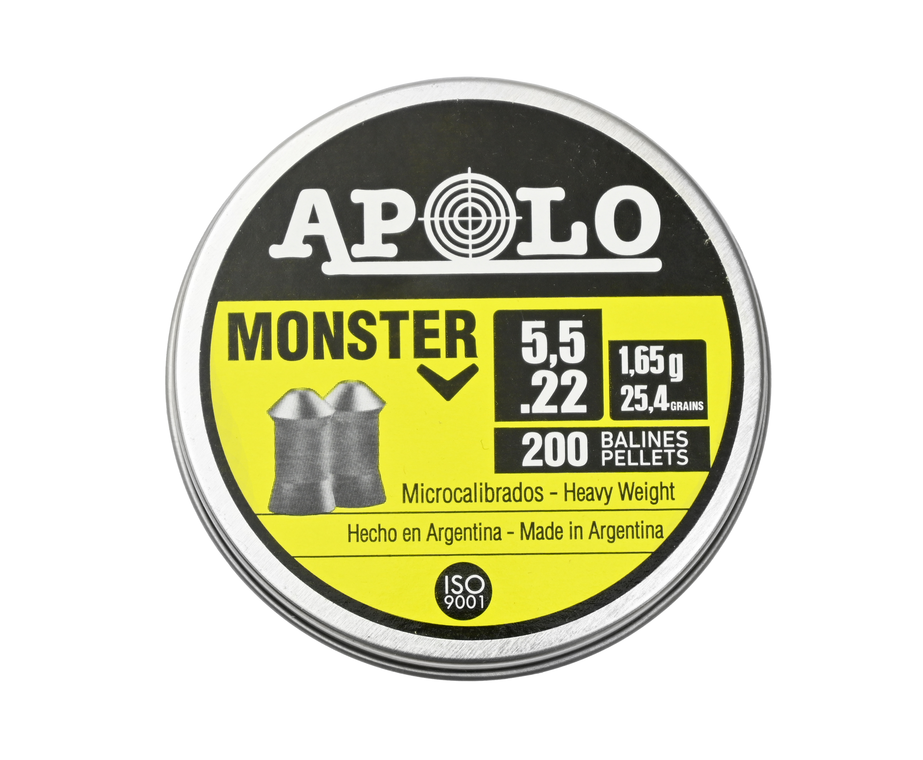 Пули пневматические Apolo Monster 5.5 мм 200 шт, 1.6 грамм