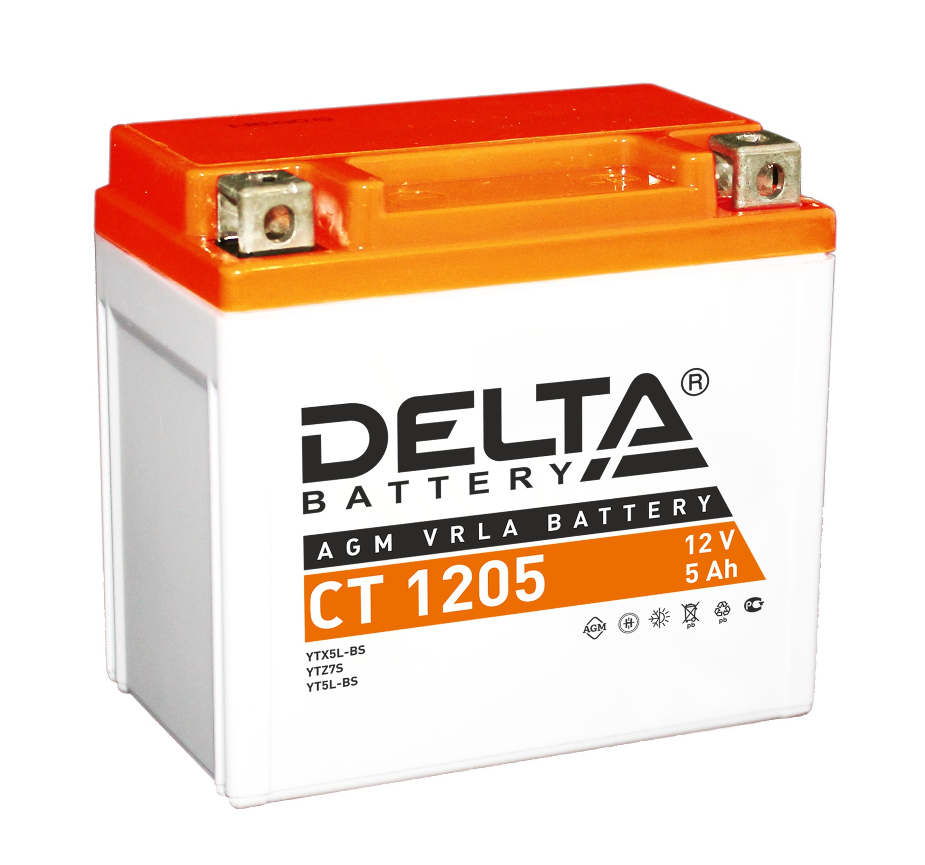 фото Аккумулятор автомобильный delta ct 1205 5 ач