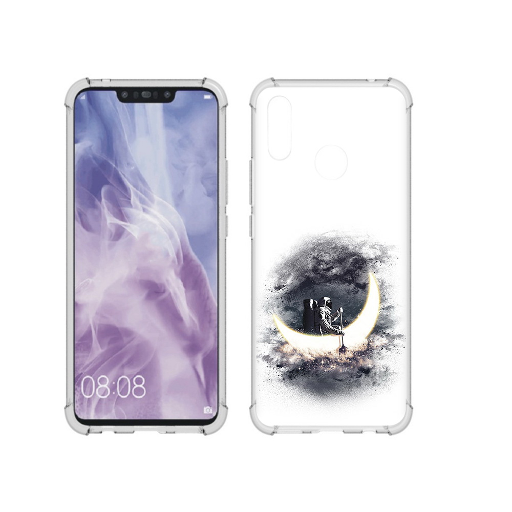 

Чехол MyPads Tocco для Huawei Nova 3i лунный путешественник (PT227100.63.448), Прозрачный, Tocco
