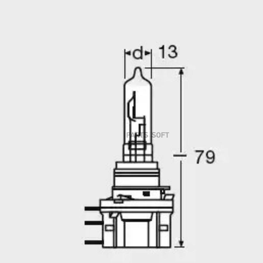 OSRAM Лампа H15 12V 1555W COOL BLUE INTENCE 4200K PGJ23t-1, карт.1 шт. OSRAM 64176CBI