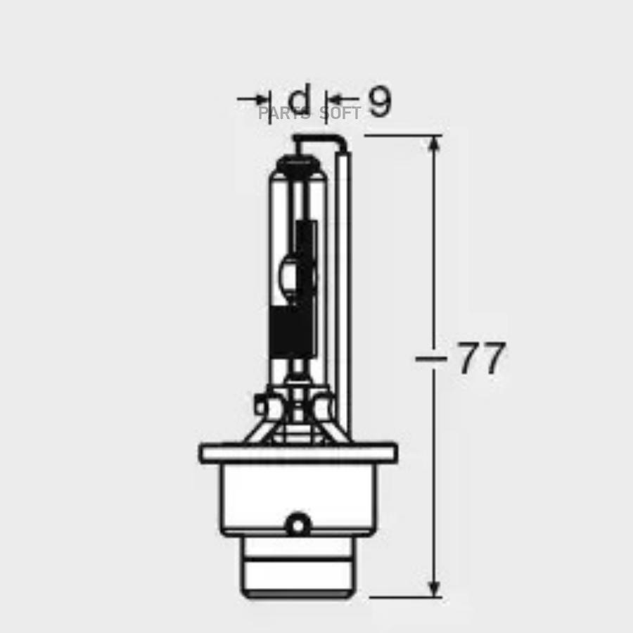 

OSRAM Лампа ксенон D4R 42V 35W XENARC ORIGINAL P32d-6, карт.1 шт. OSRAM 66450