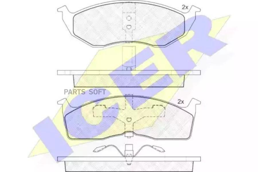 

Колодки Передние Chrysler 300m/Neon/Voyager Iii/Iv Icer 181377 Icer арт. 181377