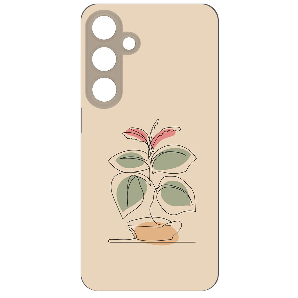 

Чехол-накладка Krutoff Soft Case Цветок для Samsung Galaxy S24 черный