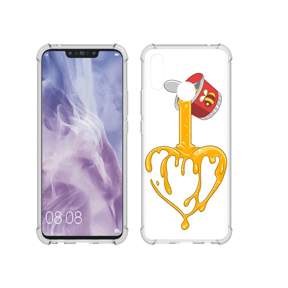

Чехол MyPads Tocco для Huawei Nova 3i медовое сердце (PT227100.63.471), Прозрачный, Tocco