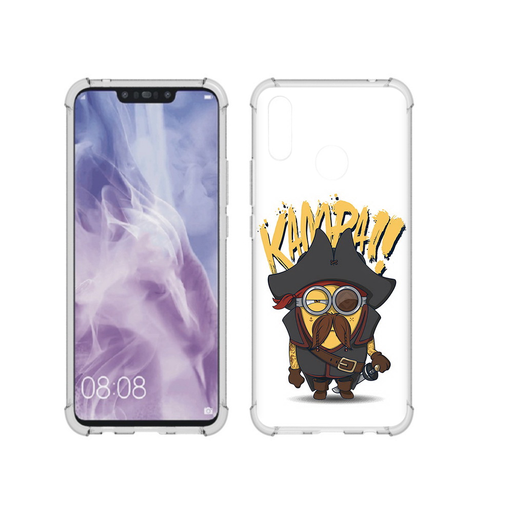 

Чехол MyPads Tocco для Huawei Nova 3i миньон пират (PT227100.63.476), Прозрачный, Tocco