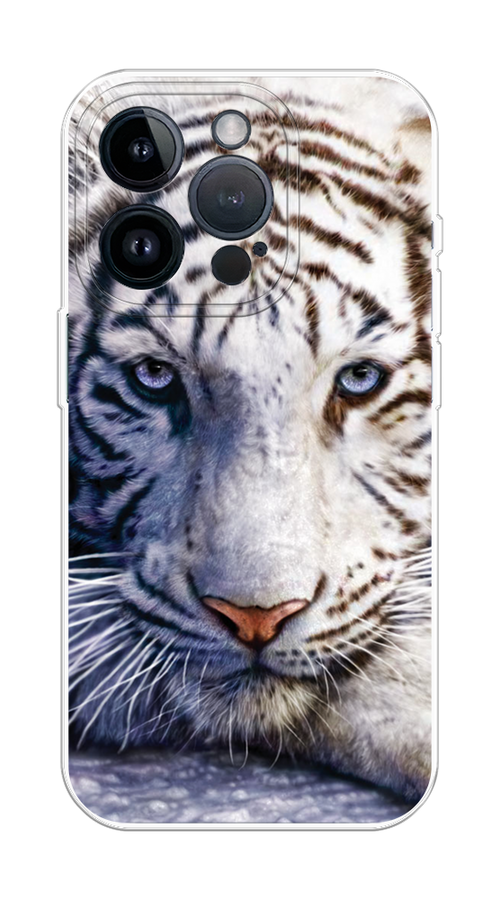 

Чехол на Apple iPhone 15 Pro "Бенгальский тигр", Коричневый;белый, 15750-1