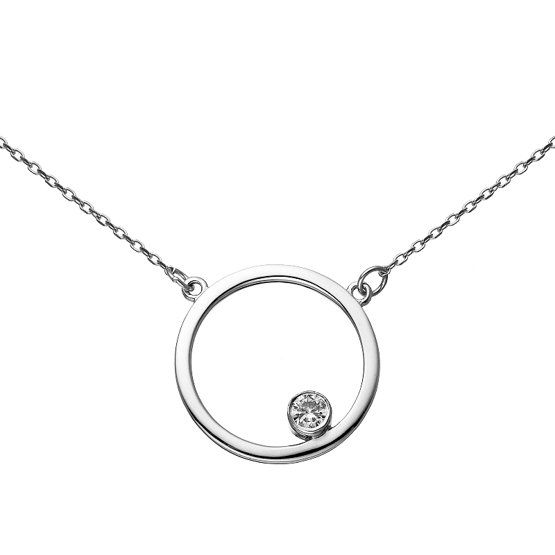 

Колье из серебра с фианитом 45 см Yahont 216246, 216246