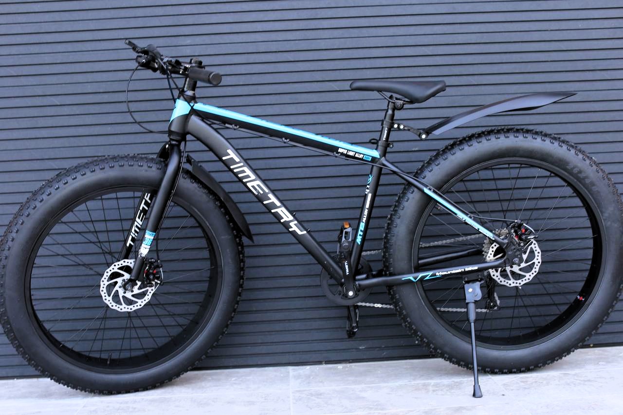 Велосипед фэтбайк Time Try ТТ089 26 2023 серо-синий 2960000₽