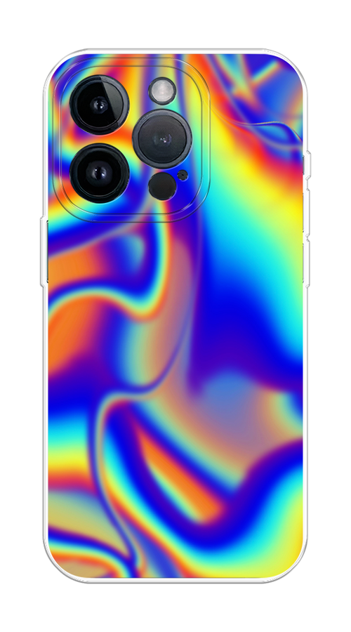 

Чехол на Apple iPhone 15 Pro "Яркая голограмма", Разноцветный, 15750-1