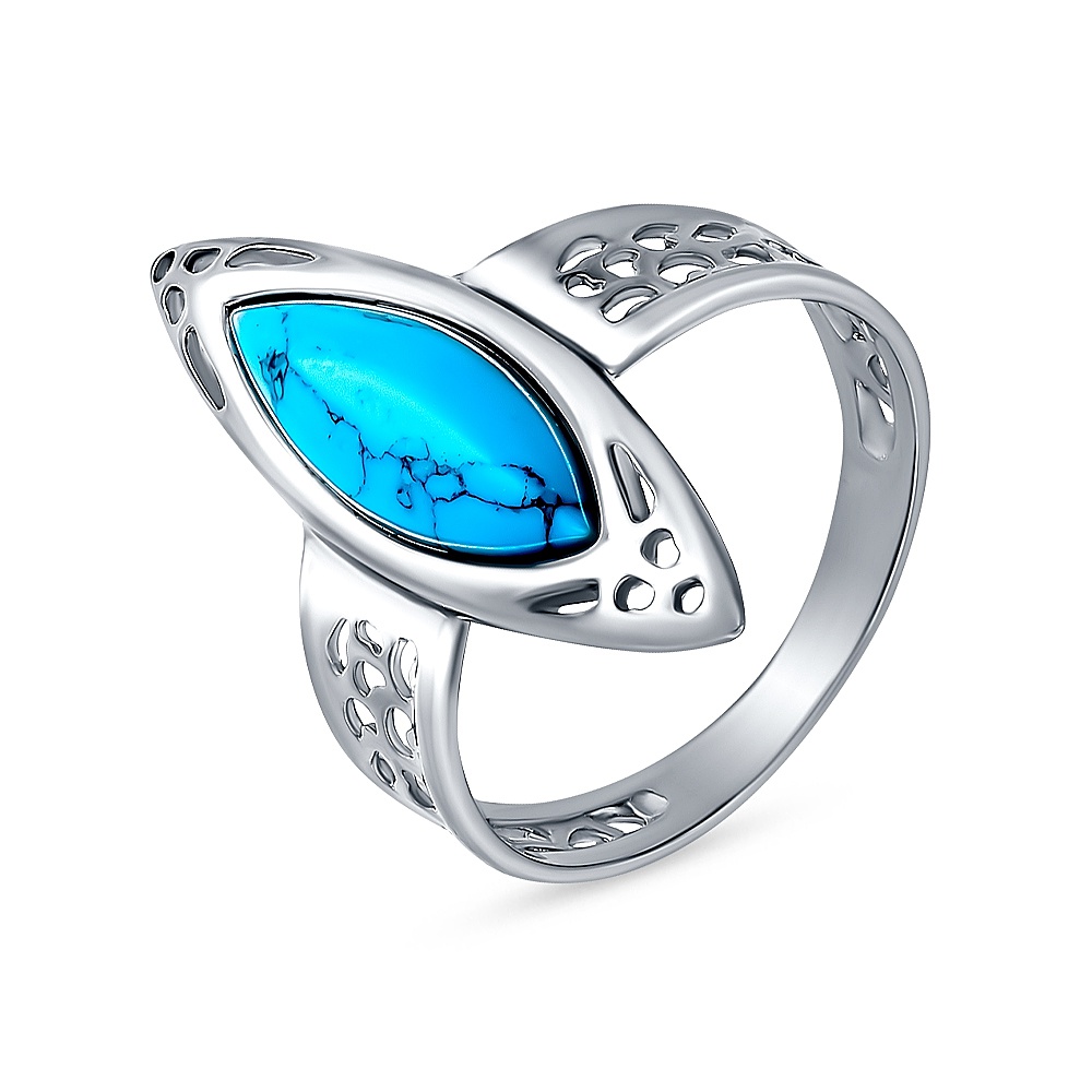 

Кольцо из серебра с бирюзой р.  585Gold 701011996, 701011996