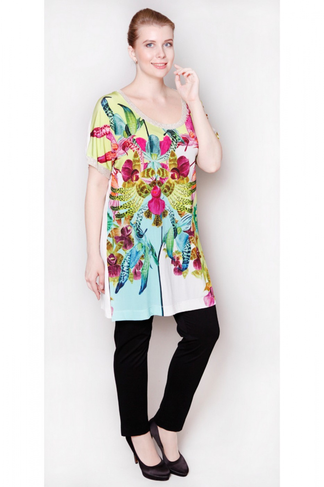 

Туника женская Sally New York 1534 белая 48, 1534