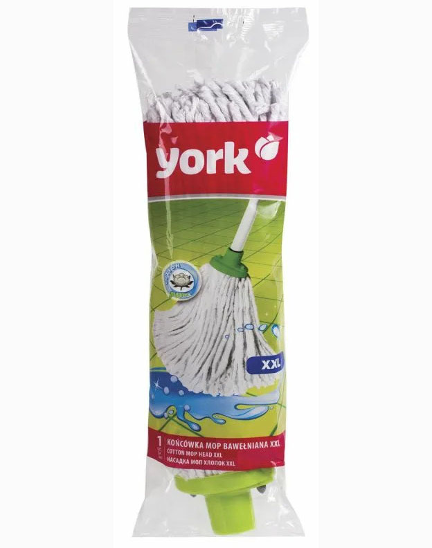 

York Mop XXL Насадка для швабры веревочная из хлопка, Белый
