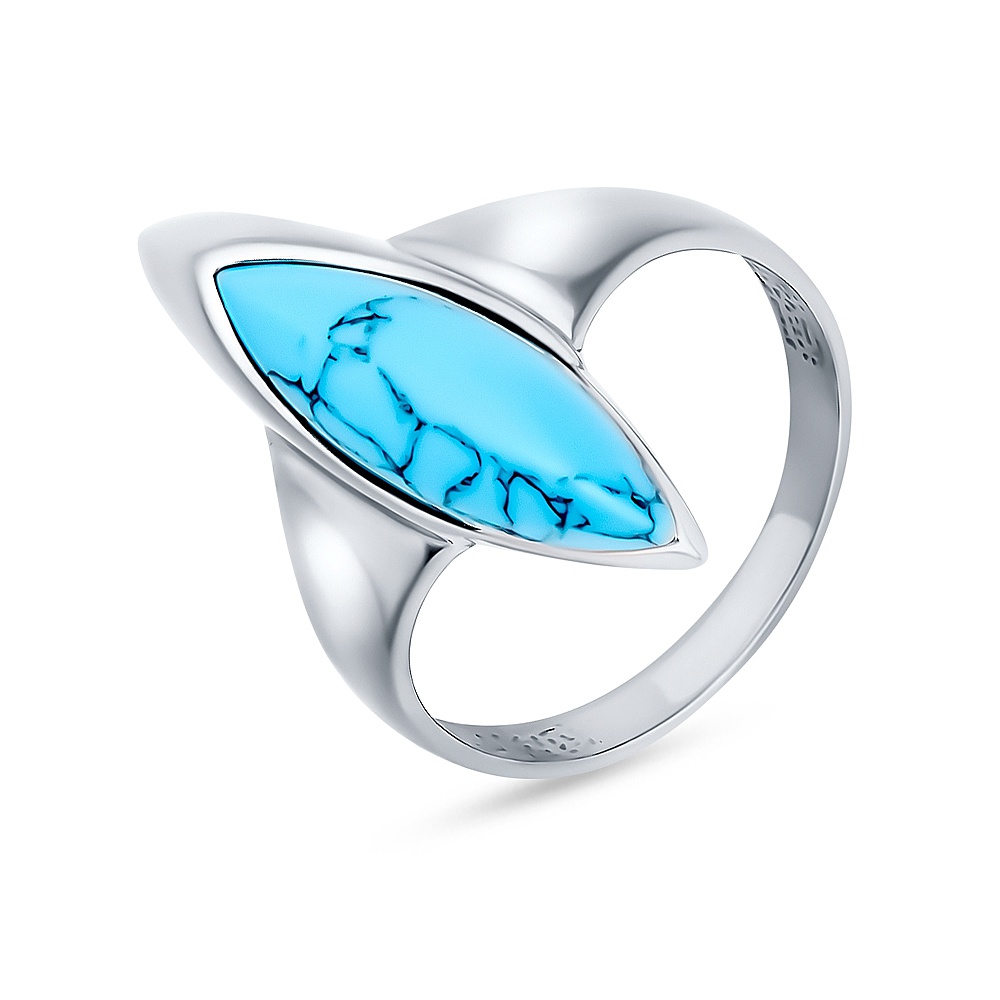 

Кольцо из серебра р. , 585Gold 701012017, бирюза, 701012017