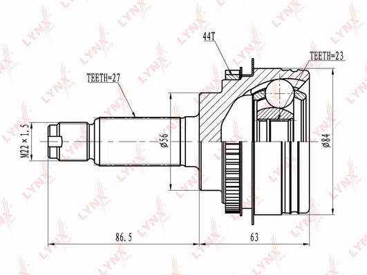 

ШРУС LYNXAUTO co6900a