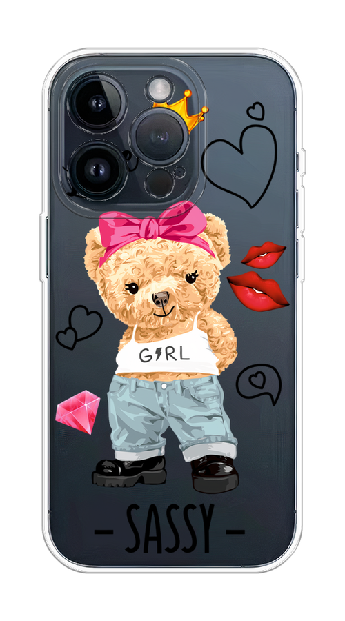 

Чехол на Apple iPhone 15 Pro "Sugar Mommy", Голубой;белый;розовый, 15750-1