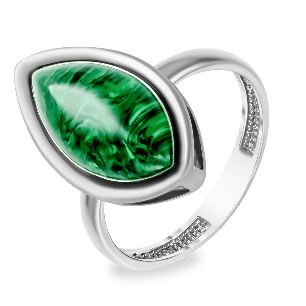 

Кольцо из серебра р. , 585Gold 701012062, малахит, 701012062