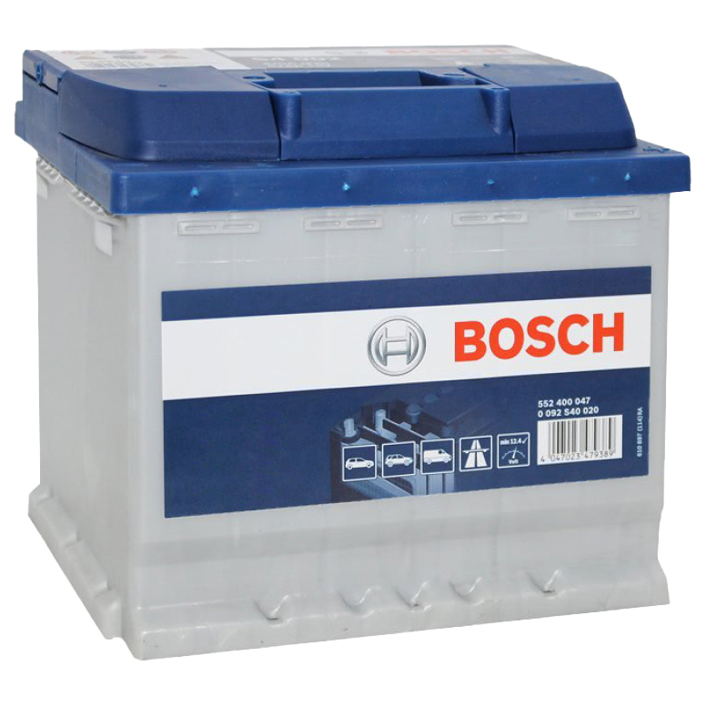 фото Аккумулятор bosch silver 52 а/ч обратная r+ 207x175x190 en470 а