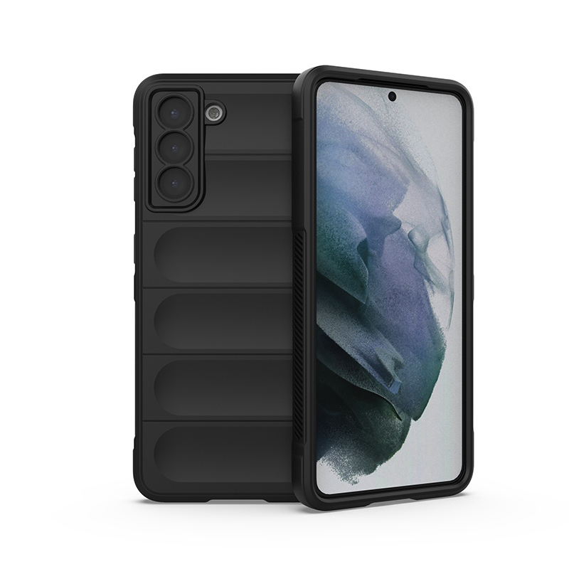 

Противоударный чехол Flexible Case для Samsung Galaxy S21, черный, Flexible Case