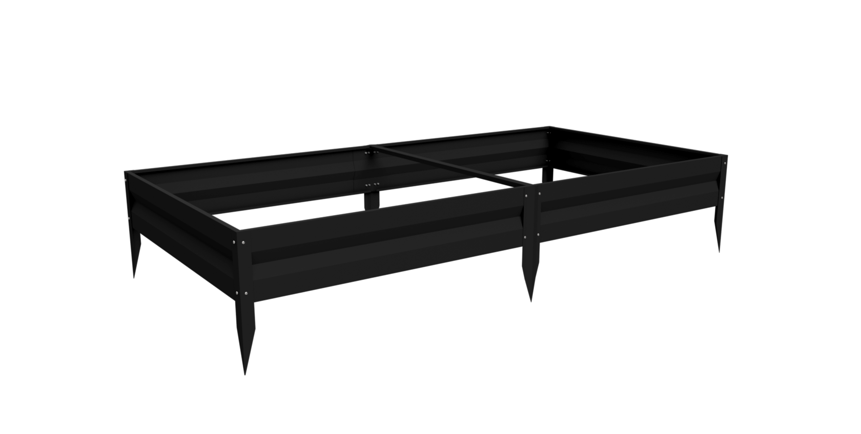 Грядка прямоугольная REFLECTA ГРЯДКИ_ОК.6-4-2.ЧЕРН 200x100x20см