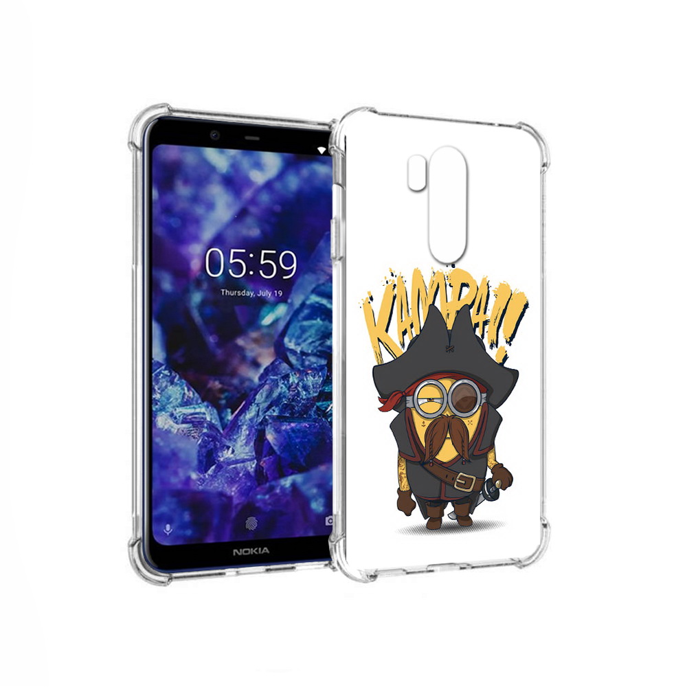 

Чехол MyPads Tocco для Nokia X7 миньон пират (PT123767.122.476), Прозрачный, Tocco