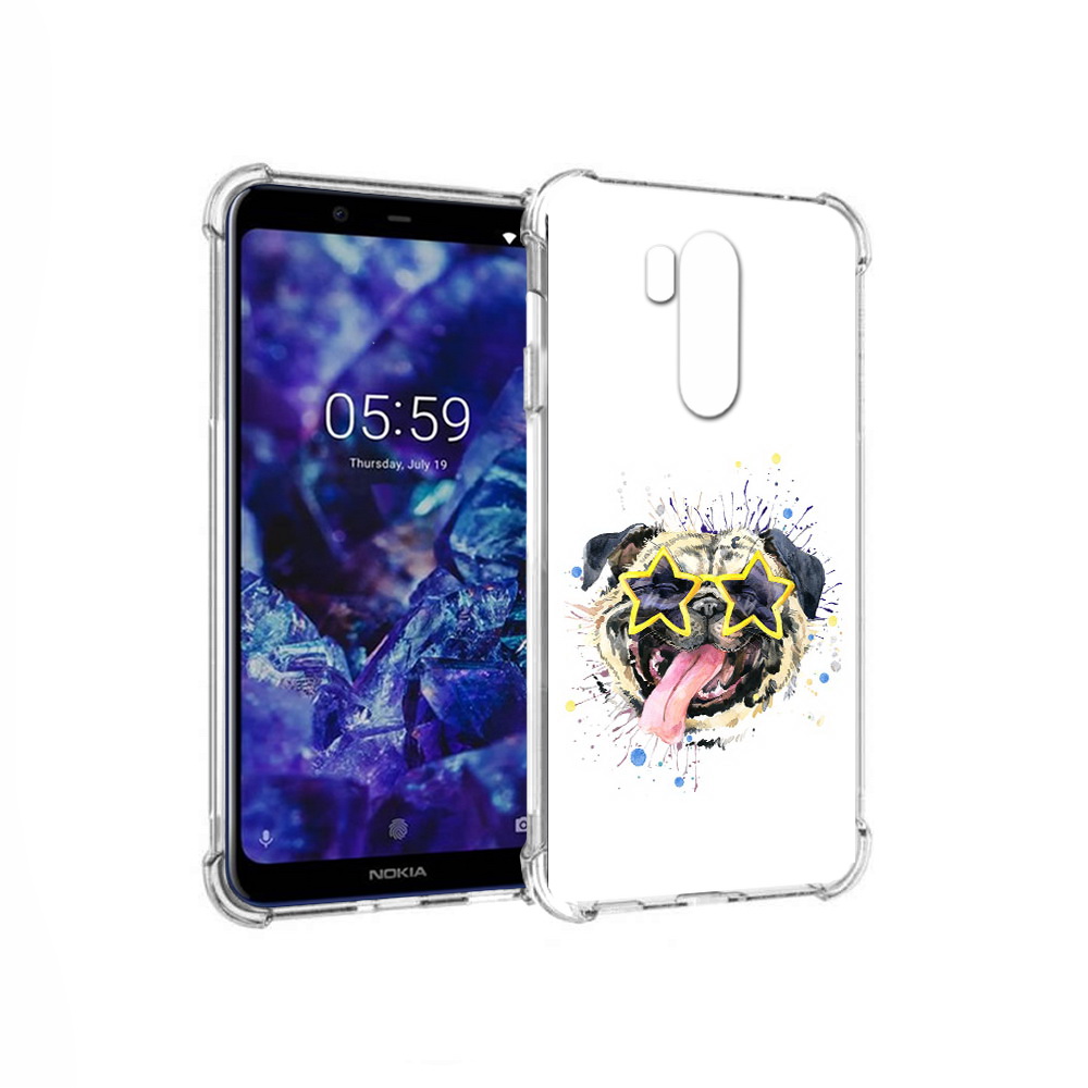 

Чехол MyPads Tocco для Nokia X7 мопс боксер (PT123767.122.482), Прозрачный, Tocco