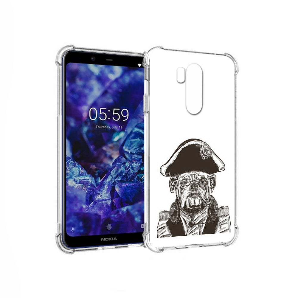 

Чехол MyPads Tocco для Nokia X7 мопс генерал (PT123767.122.483), Прозрачный, Tocco