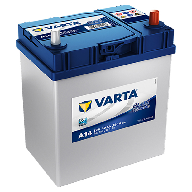

Аккумулятор VARTA Blue Dynamic 40 А/ч обратная R+ A14 187x127x227 EN330 А