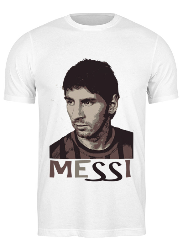 

Футболка мужская Printio Messi белая L, Белый, Messi