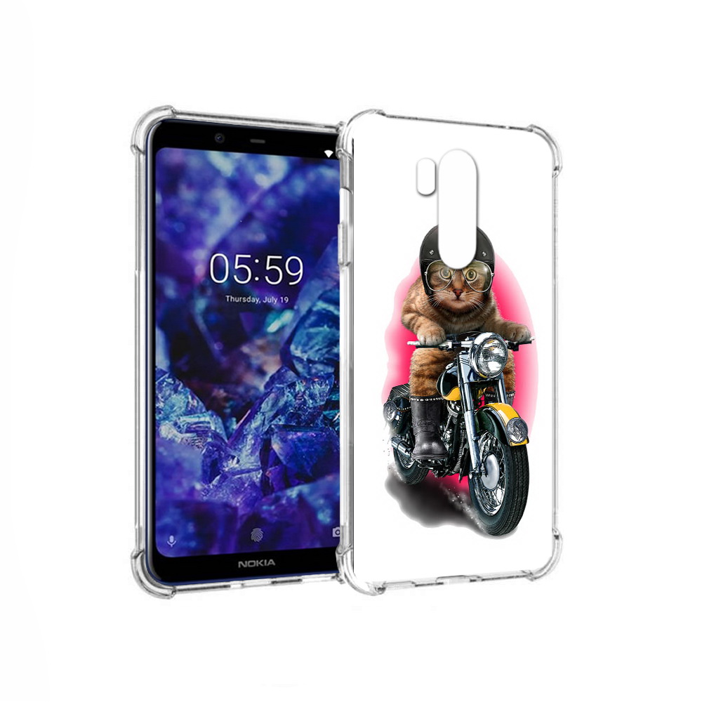 

Чехол MyPads Tocco для Nokia X7 мото-кот (PT123767.122.485), Прозрачный, Tocco