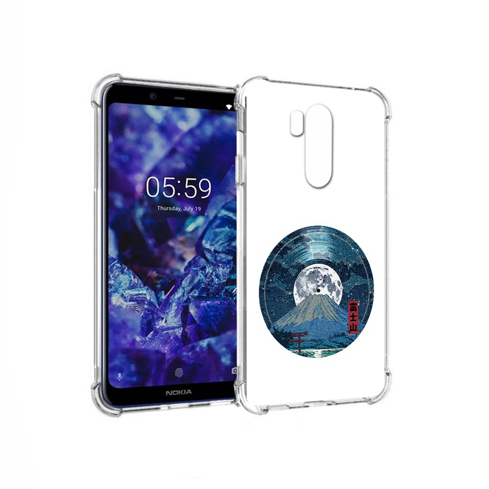 

Чехол MyPads Tocco для Nokia X7 нарисованная виниловая гора с луной (PT123767.122.497), Прозрачный, Tocco