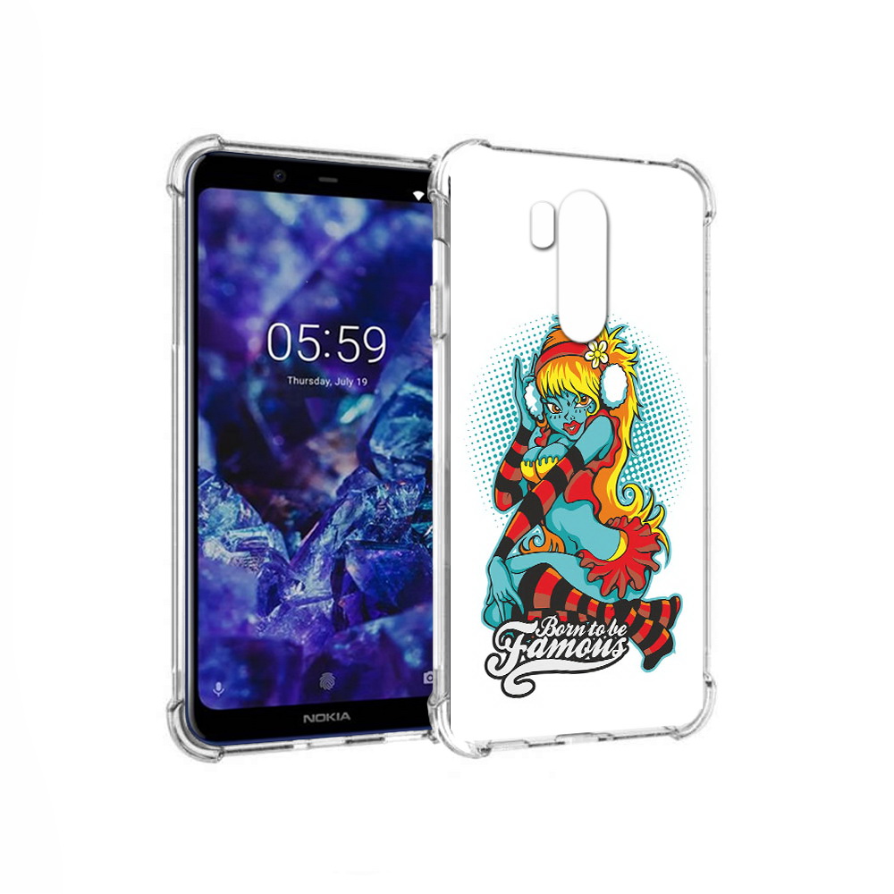 

Чехол MyPads Tocco для Nokia X7 нарисованная девушка в наушниках (PT123767.122.498), Прозрачный, Tocco