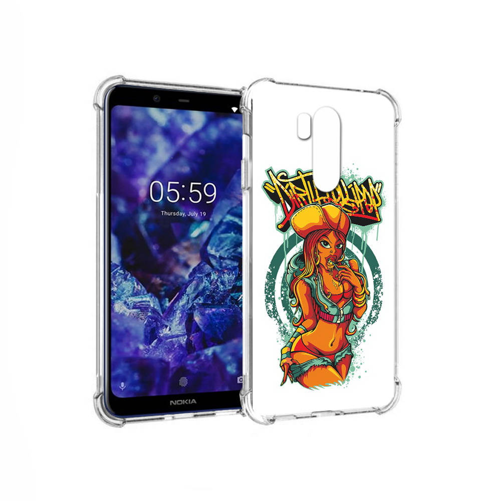 Чехол MyPads Tocco для Nokia X7 нарисованная девушка комикс (PT123767.122.500)